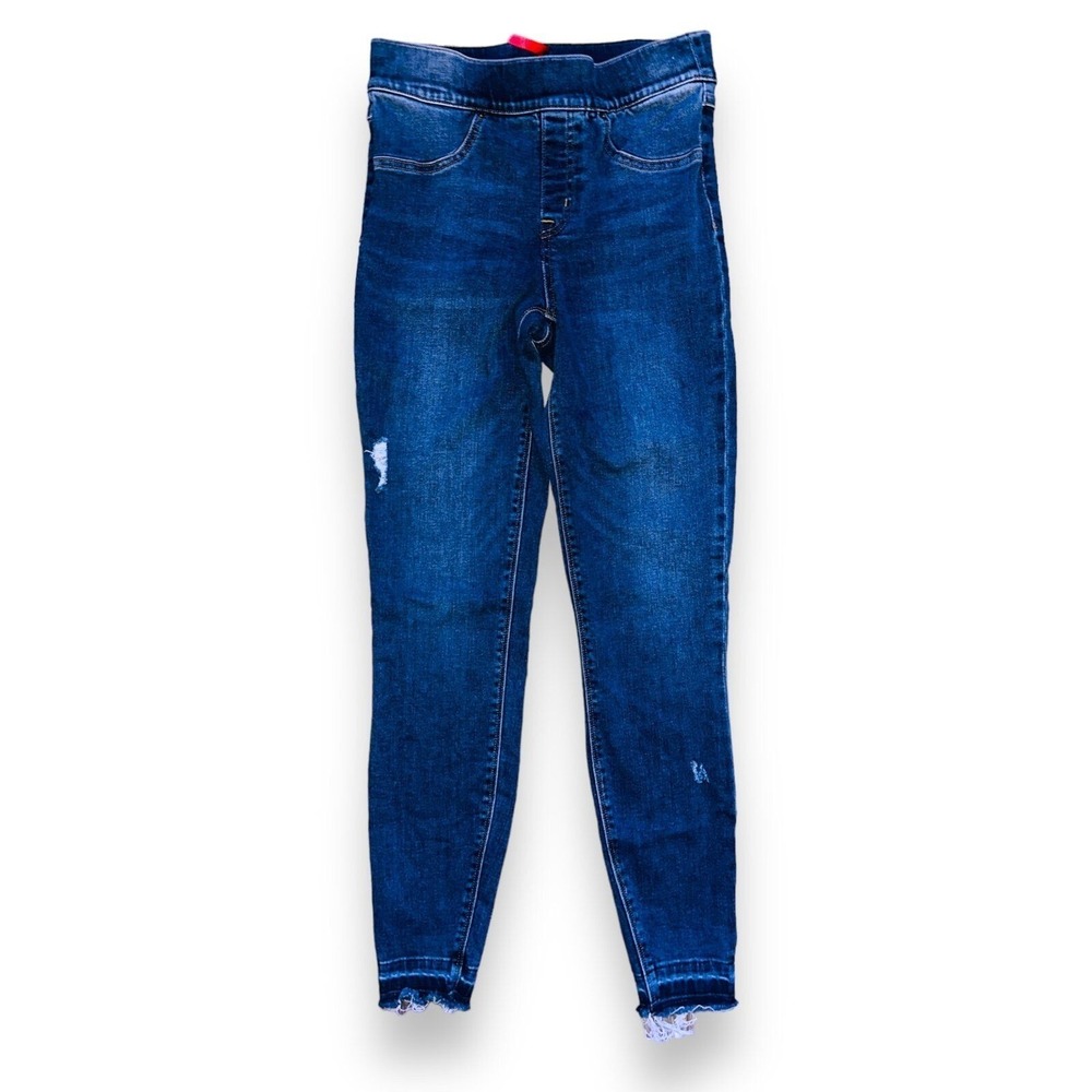 C6 Spanx‎ Distressed Skinny Jeans Womens Small Pullon Leggings
